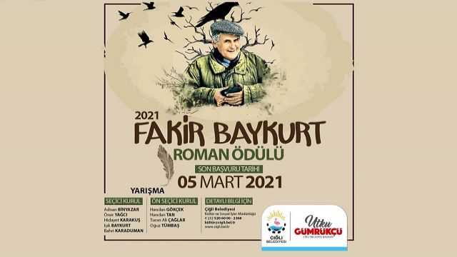 Fakir Baykurt Roman Yarışması yeni yazarları bekliyor...