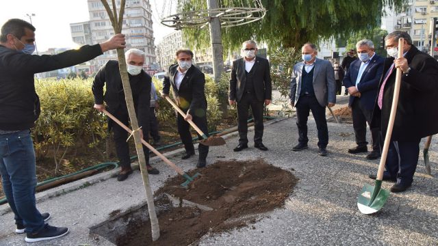 Bornova’ya 2 yılda 16 bin fidan