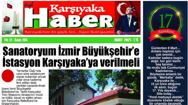 Karşıyaka Haber Gazetesi 17. yaşında...