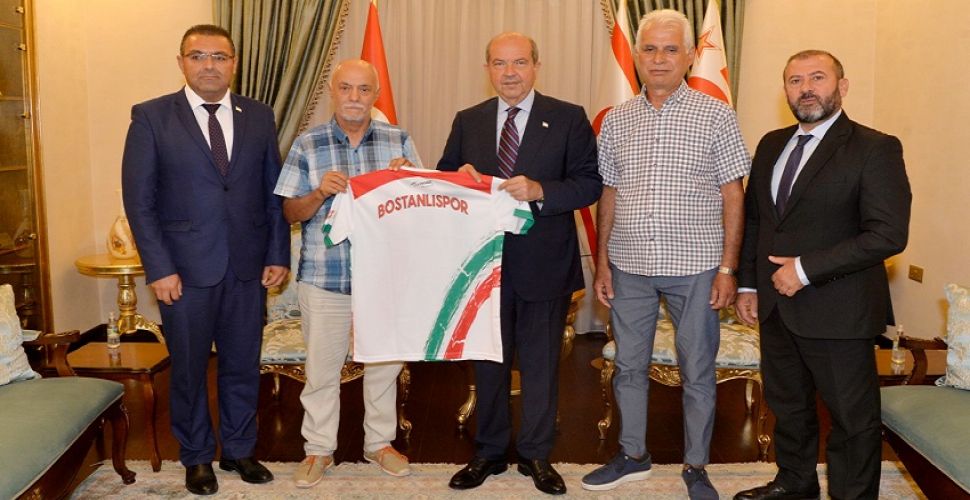 Bostanlıspor Başkanı Erboy, KKTC Cumhurbaşkanı ile görüştü