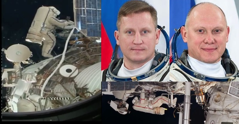 2 Rus kozmonot uzayda 7 saat 46 dakika yürüdü...