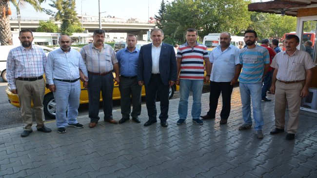 Başkan Delican'dan taksicilere ziyaret