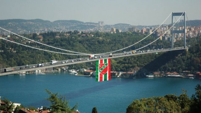Boğaz Köprüsüne dev Kaf Kaf Bayrağı asılacak...