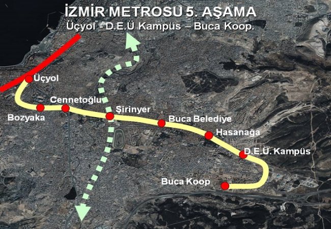 Buca Metrosu’nun proje ihalesi için 5 firma yarıştı