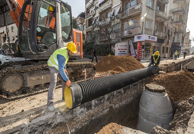 Gültepe’deki yağmur suyu sorunu çözülüyor