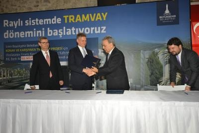 TRAMVAYLAR İÇİN 165 MİLYON EUROLUK İMZA...