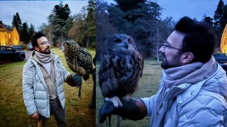 Tarkan Puhu Kuşuyla Poz Verdi...