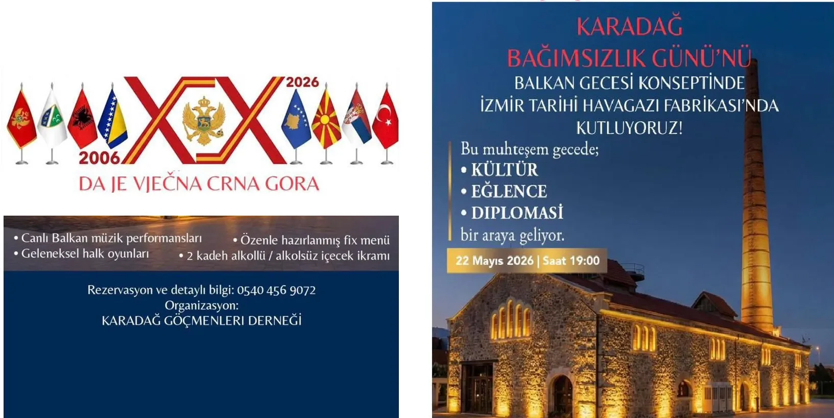 Karadağ Bağımsızlık günü görkemli geceyle kutlanacak