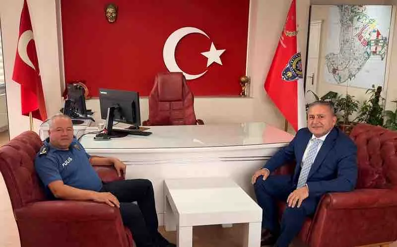 Kaymakam Demir'den yeni ilçe emniyet müdürüne hoş geldin ziyareti