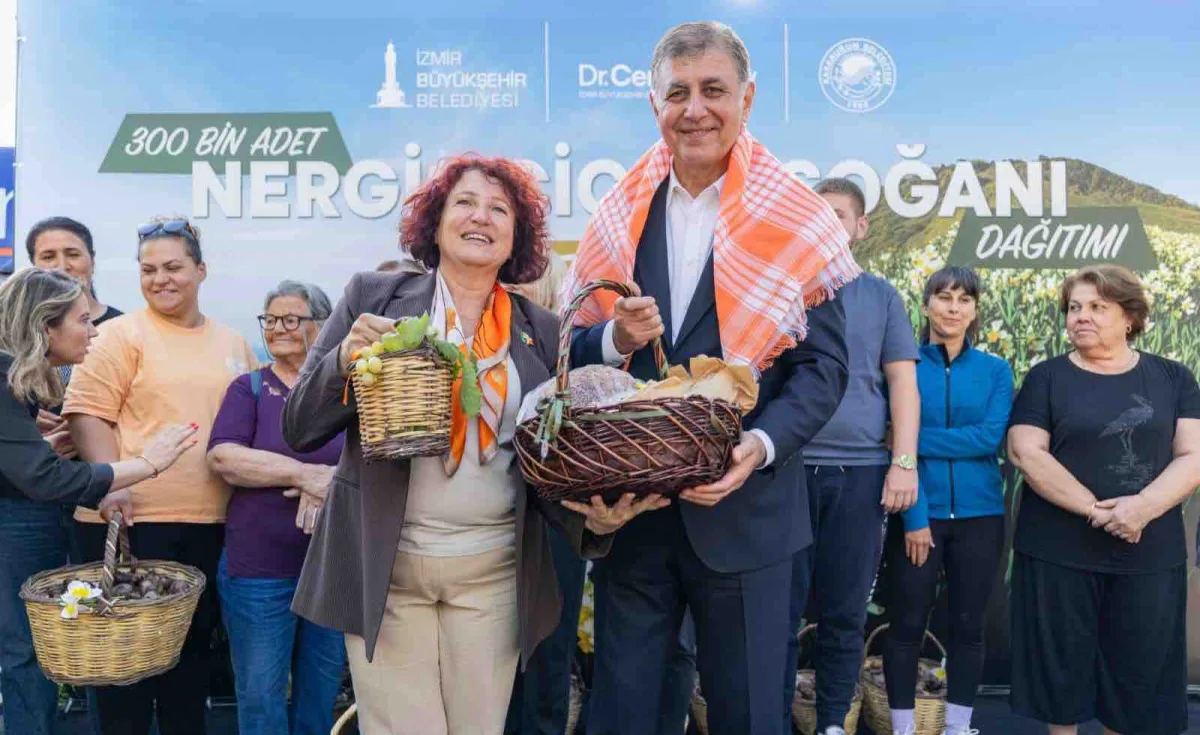 Karaburun’un nergis üretimine büyük destek