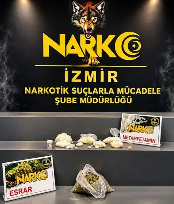 Karşıyaka ve Bergama'da uyuşturu operasyonu